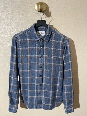 Corridor Blue Plaid Long-Sleeve Button-Down Shirt